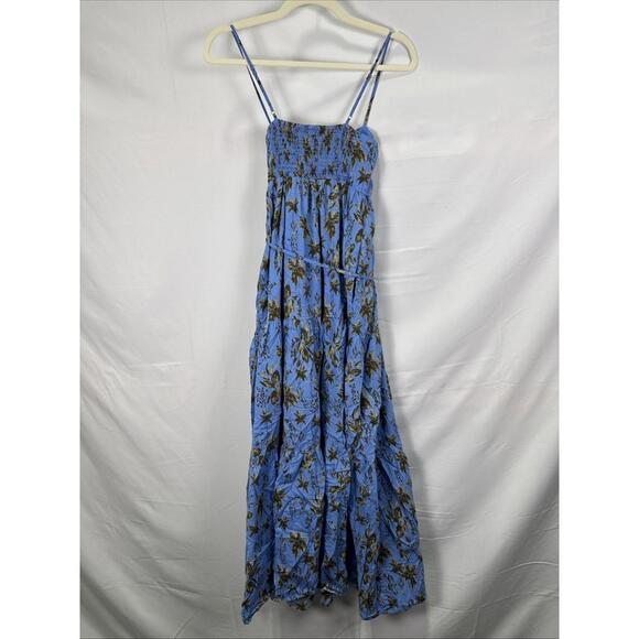 KIVARI Blue Graphic Paola Maxi Dress Size 2 - Picture 6 of 6